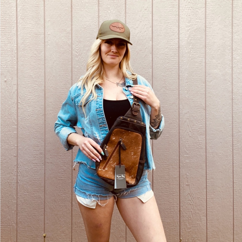 Cowhide Sling Bag